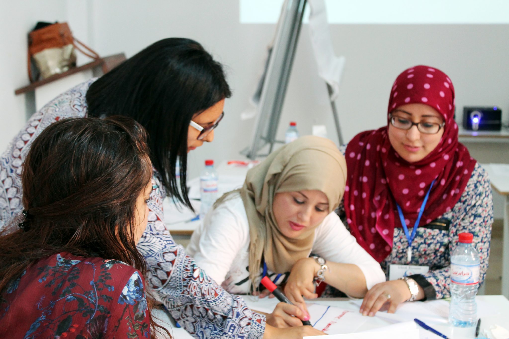 Members of our Tunisian partner organisation. Photo: Aswat Nissa