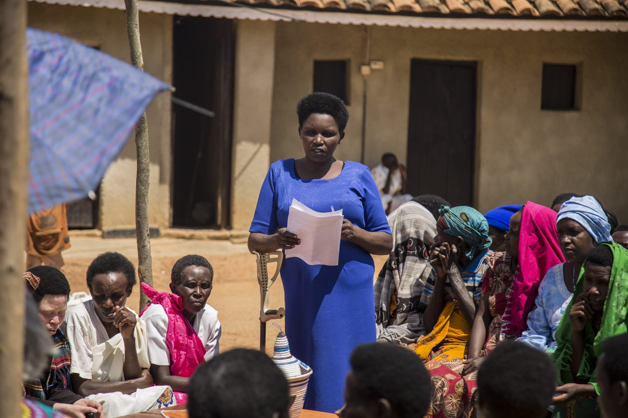Our partner organisation UNABU promotes the rights of women with disabilities through peer-support groups and trainings on gender-based violence. Photo: Jacques Nkinzingabo