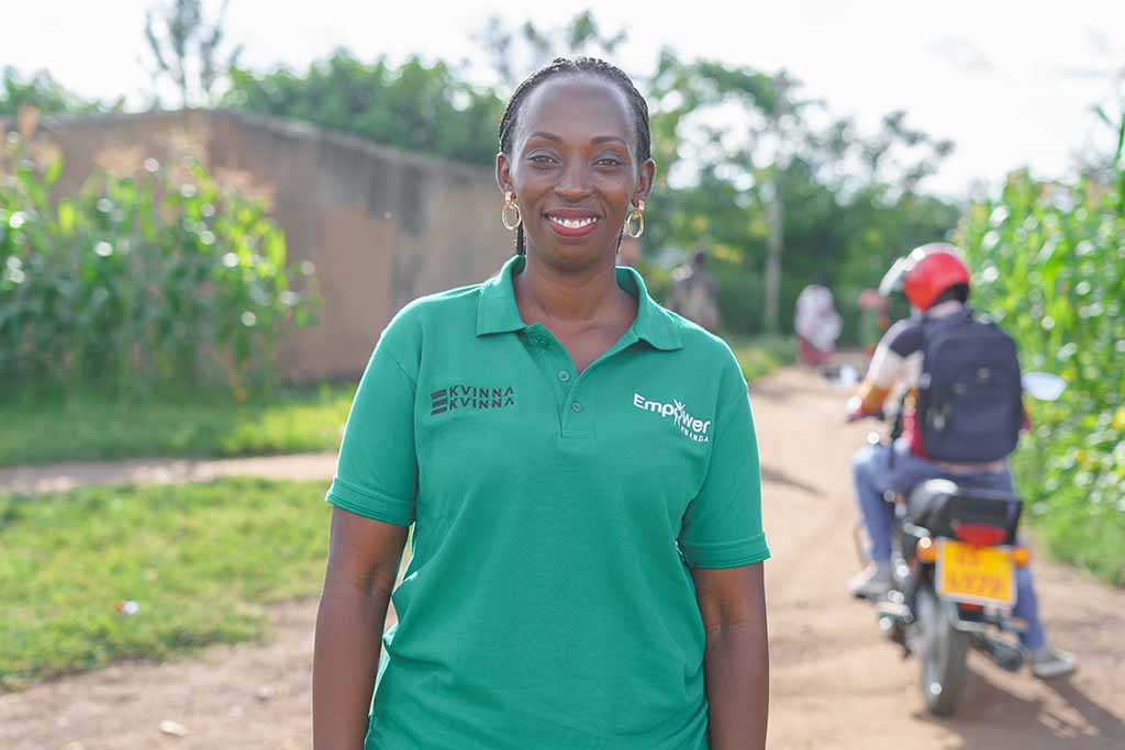 In 2019, Olivia Promise Kabatesi, 36, founded Empower Rwanda with the vision to empower the most vulnerable women, children and youth. The organisation has now been a partner to Kvinna till Kvinna for more than a year. Photo: Gloria Powell