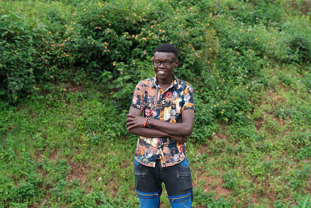 27-year-old Bosco is a participant in a programme for youths in Rwanda, organised by The Kvinna till Kvinna Foundation’s partner organisation Haguruka to educate young adults on sexual and reproductive health and rights. Photo: Gloria Powell 