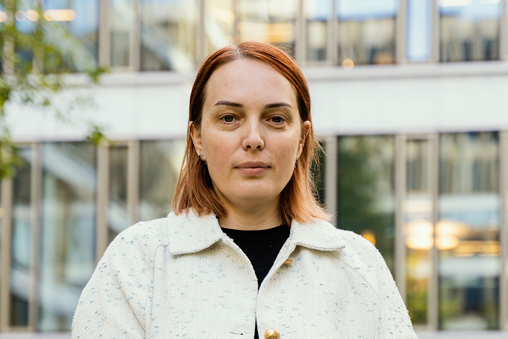 Kateryna Khaneva, programme manager at the feminist organisation Slavic Heart in Ukraine. Photo: Jakub Bors/TOWER FILMS