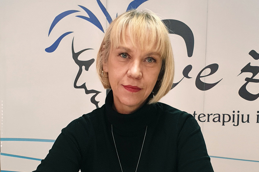 Jasna Zečević, Director at Vive Žene in Bosnia and Herzegovina, one of The Kvinna till Kvinna Foundation’s partner organisations. Photo: Mima Dahić.