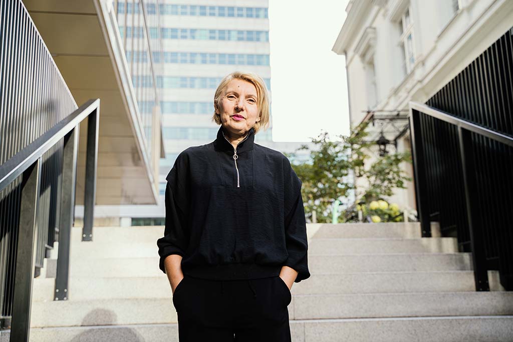 Aleksandra Štrbac, on-call expert associate at the shelter for women and children run by The Kvinna till Kvinna Foundation’s partner organisation United Women Banja Luka in Bosnia and Herzegovina. Photo: Jakub Bors/TOWER FILMS