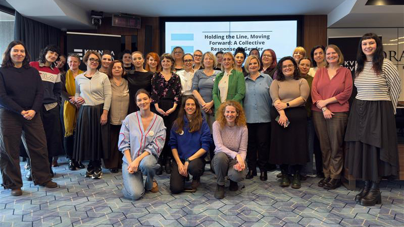 Group photo at the event. Photo: Kvinna till Kvinna/Staša Pribić