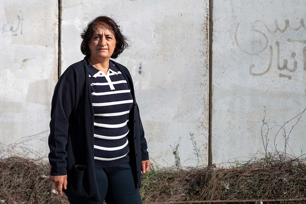 Aida Issawi from our partner organisation Women’s Studies Centre on the West Bank, Palestine. Photographer: Afif H. Amireh